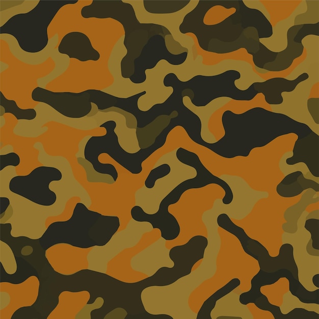 Camuflaje patrón sin costuras Estilo de moda camo repetir impresión Vector ilustración Textura caqui