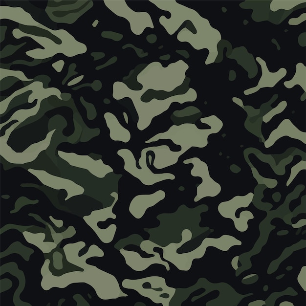 Camuflaje patrón sin costuras Estilo de moda camo repetir impresión Vector ilustración Textura caqui