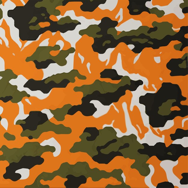 Camuflaje patrón sin costuras Estilo de moda camo repetir impresión Vector ilustración Textura caqui