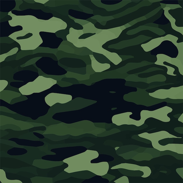 Camuflaje patrón sin costuras Estilo de moda camo repetir impresión Vector ilustración Textura caqui