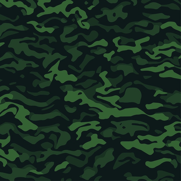 Camuflaje patrón sin costuras Estilo de moda camo repetir impresión Vector ilustración Textura caqui