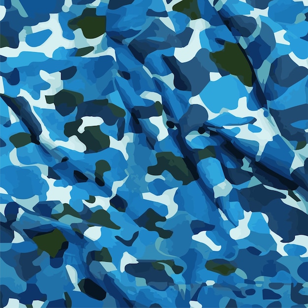 Camuflaje patrón sin costuras Estilo de moda camo repetir impresión Vector ilustración Textura caqui