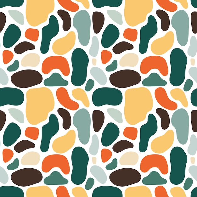 Camuflaje con patrones sin fisuras de colores terrosos