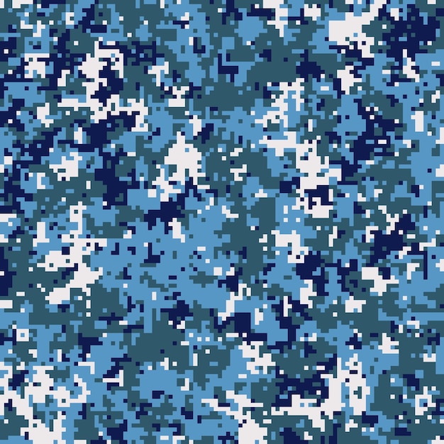 Vector camuflaje de píxeles para un uniforme del ejército de soldados diseño de tela de camuflaje moderno fondo de vector militar digital