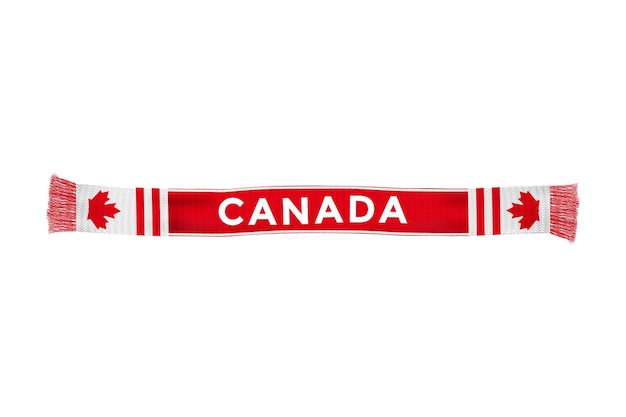 Canadá bandera bufanda fútbol aficionados vector arte ilustración