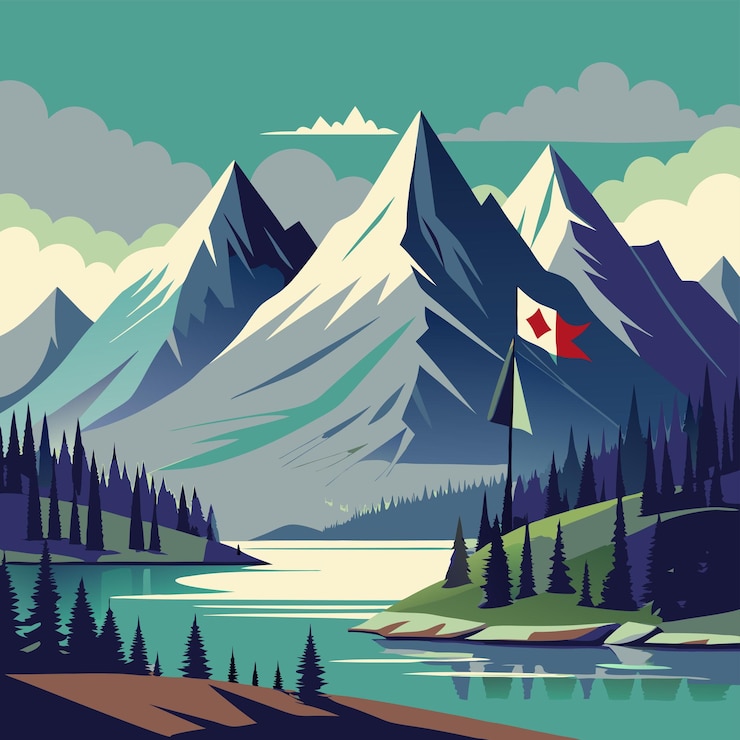 Vector canadá y canadá