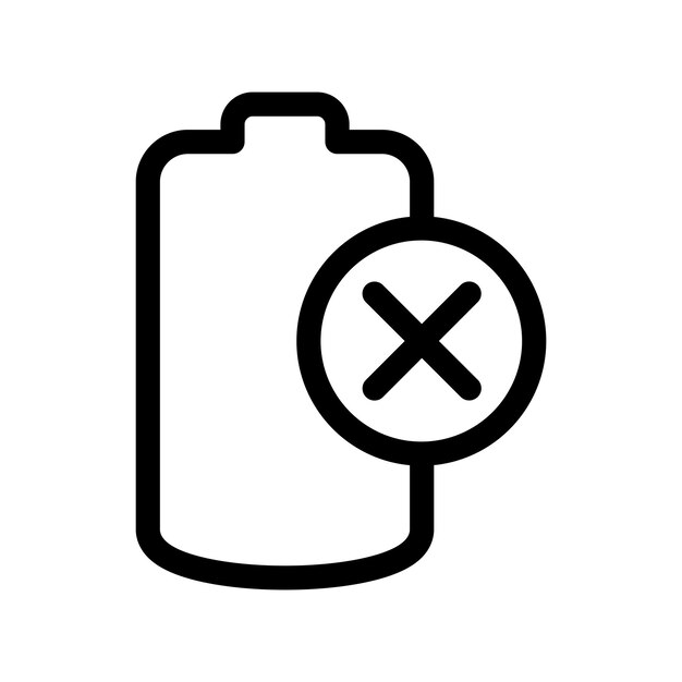 Cancelar el icono de la batería