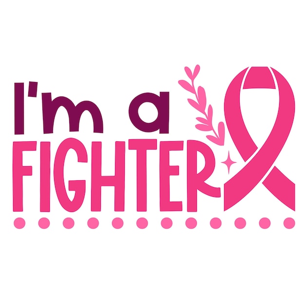 Cáncer de mama Frase de letras de motivación dibujada a mano en estilo de caligrafía moderna Eslogan de inspiración