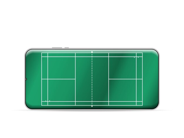 Cancha de bádminton para smartphone