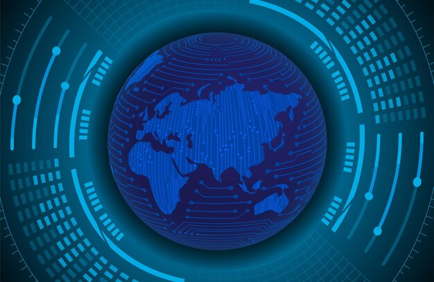 Candado cerrado en seguridad cibernética de fondo digital