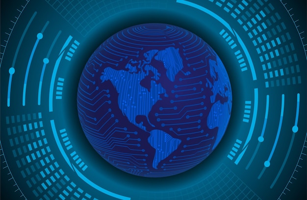 Candado cerrado en seguridad cibernética de fondo digital