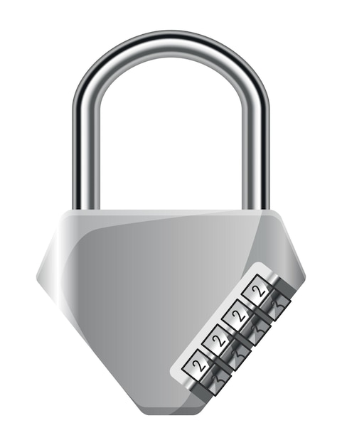 Candado de código Cerradura con código de contraseña de combinación Entrada de contraseña de número de privacidad Concepto de salvaguardia y protección Símbolo de seguridad