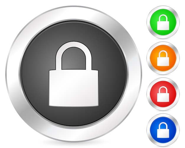 Candado de icono de computadora