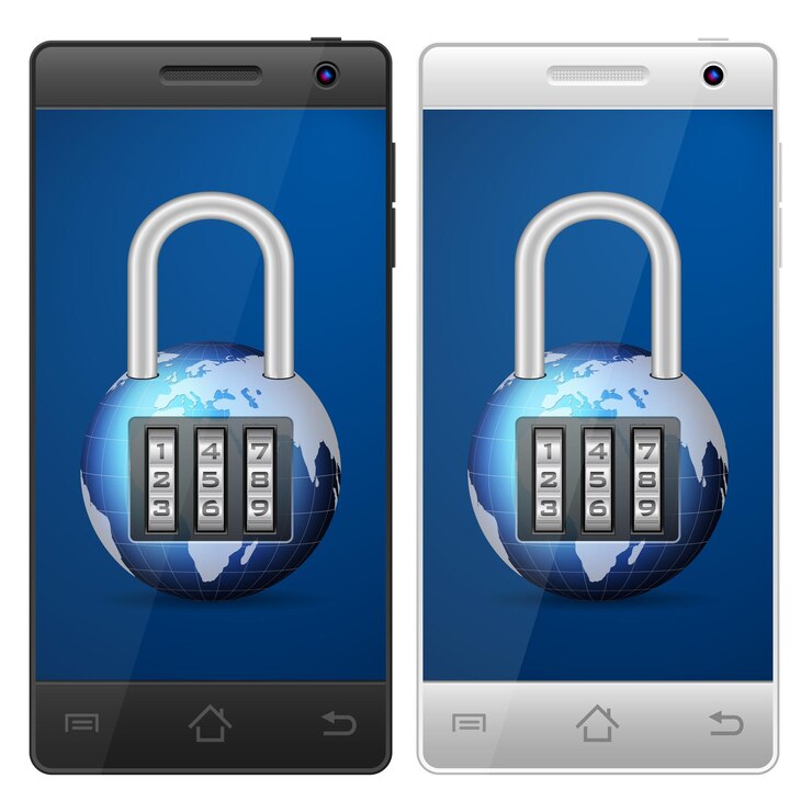 Vector candado para teléfono inteligente