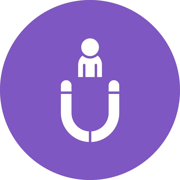 Candidatos Imagen vectorial del ícono de atracción Se puede utilizar para Recursos Humanos