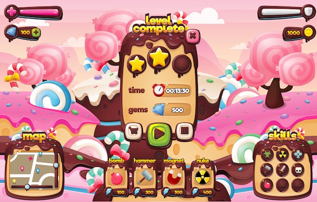 Candy game gui