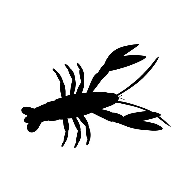 Cangrejo Animales marinos de carácter en fondo profundo Ilustración de vida silvestre Mundo de ropa interior Ilustración vectorial