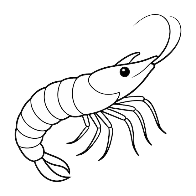 Cangrejo gigante blanco y negro Vector Ilustración silueta Arte