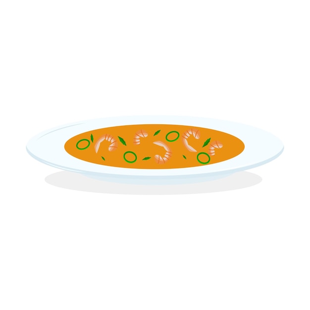 Cangrejo con salchichas verdes e ilustración de vector de pimienta