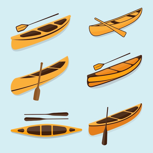 Canoa Vectores De Ilustración Y Diseños Clip Art