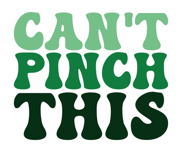 Cant Pinch esta camiseta retro día de San Patricio diciendo día de San Patrico Shamrock irlandés retro