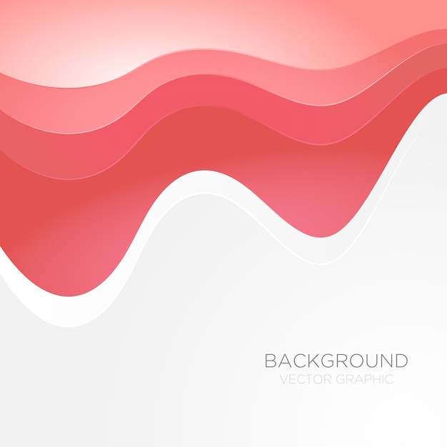 capa de papel de superposición de vector de línea curva de onda