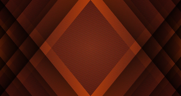 Vector capa de superposición de fondo abstracto geométrico marrón 3d en espacio oscuro con decoración de líneas diagonales