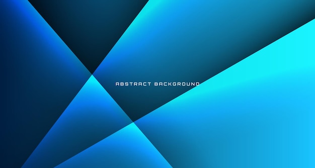 Capa de superposición de fondo abstracto de tecnología azul 3D en oscuro con decoración de líneas claras