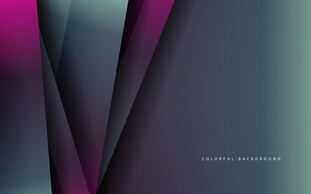 Capa de superposición geométrica abstracta de fondo de color oscuro