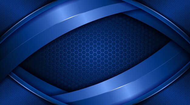 Capa de superposición de papel azul y negocios corporativos oscuros creativos degradados