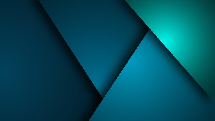 Capa de superposición de vector de fondo verde turquesa y azul en el espacio oscuro para el diseño de fondo.