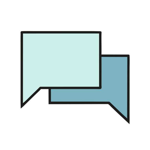 Capa transparente Png sin vector de icono de mensaje de chat