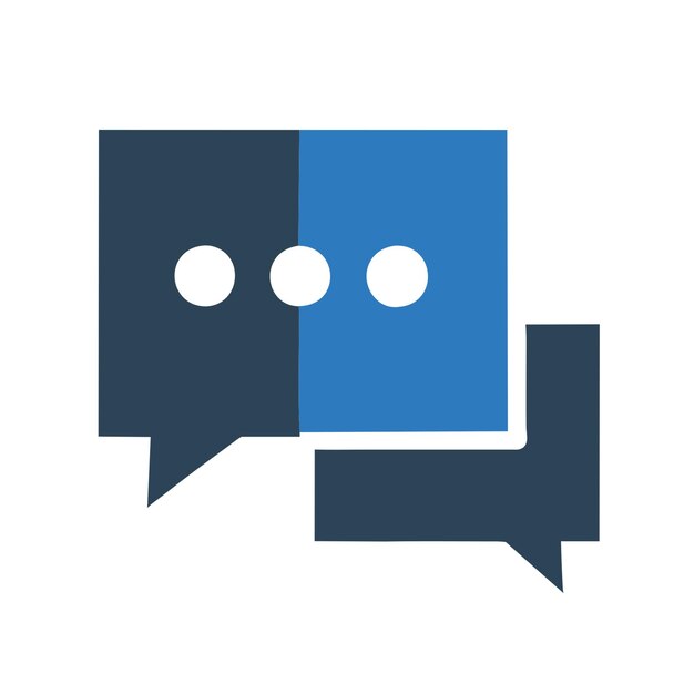 Capa transparente Png sin vector de icono de mensaje de chat