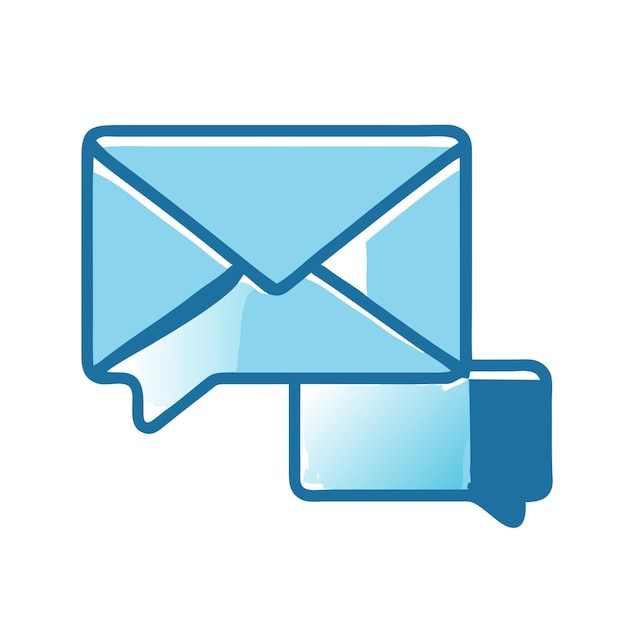 Capa transparente Png sin vector de icono de mensaje de chat