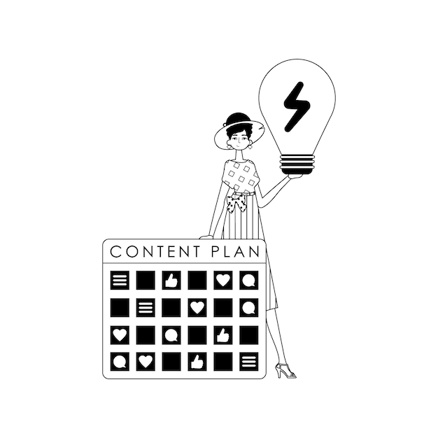 capacitor hija calcular y cómodo bombilla sin acento presente de sociable net char y manera analógica blanca estilo de moda ilustración vectorial