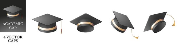 Capas académicas Conjunto de capas académicas Estilo realista