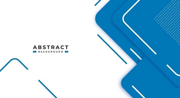 Capas de papel de forma geométrica de fondo azul abstracto con espacio de copia para diseño web decorativo