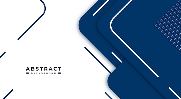Capas de papel de forma geométrica de fondo azul abstracto con espacio de copia para diseño web decorativo