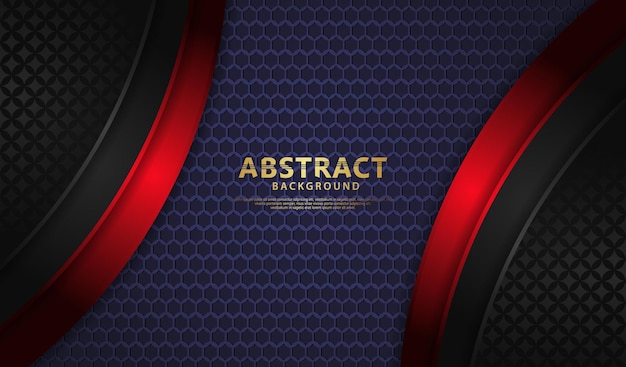 Capas de superposición de lujo fondo abstracto con efecto de líneas