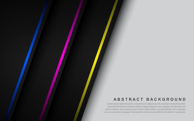 Capas superpuestas con líneas diagonales en colores cmyk Ilustración vectorial