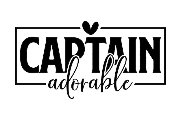 Capitán Adorable con un corazón