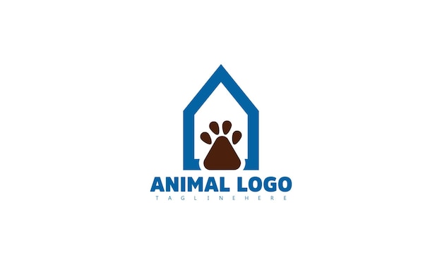 El caprichoso emblema de la tienda de mascotas con adorables animales que evocan alegría y compañerismo