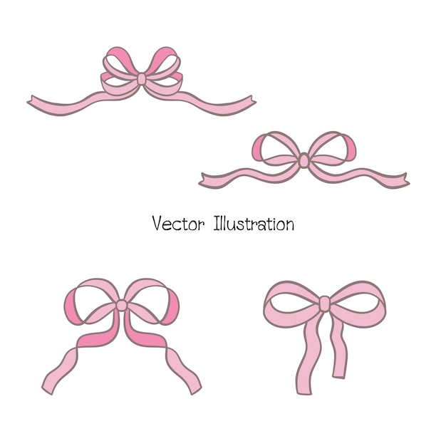 Caprichosos arcos dibujados a mano Ilustración vectorial del día de San Valentín