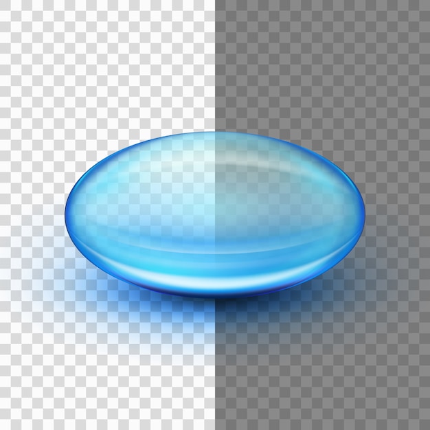 Cápsula de gel suave transparente.
