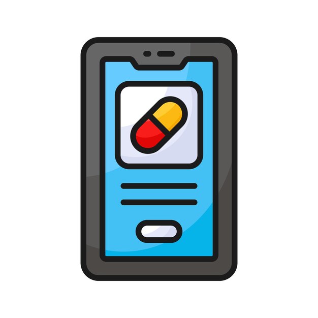 Capsula de medicación en línea dentro de la pantalla de la computadora icono de concepto de meditación en línea