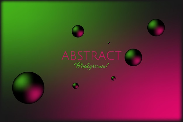 Vector cápsulas 3d abstractas con brillo rosa verde en vctor