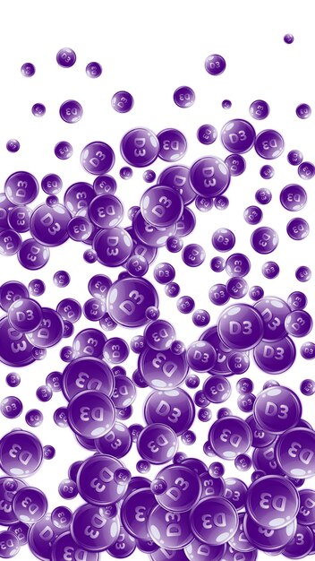 Cápsulas redondas de vitamina D3
