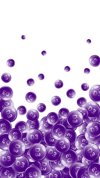 Cápsulas redondas de vitamina D3