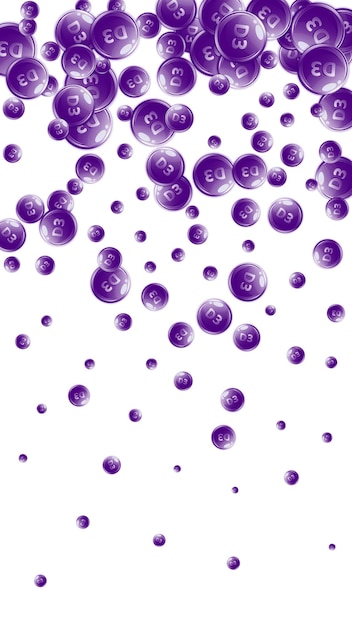 Cápsulas redondas de vitamina D3