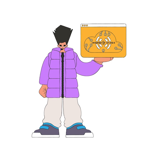 Capta el logo del Internet de las cosas.